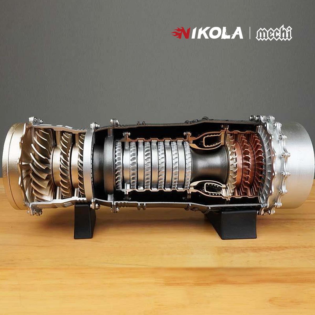 WS-15 Fighter Turbofan Engine Model DIY Assembly Kits 150+ PCS