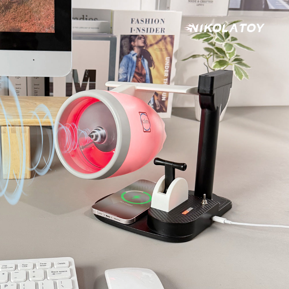 New Dsektop JetFan - Equipped With Wireless Charging And Humidifier